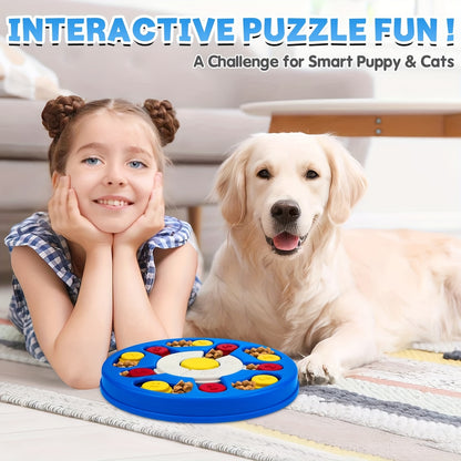 WINGPET 1pc Pet Puzzle Toy Slow Feeder Bowl For Dog & Cat, Interactive Dog Toy For Treats Training