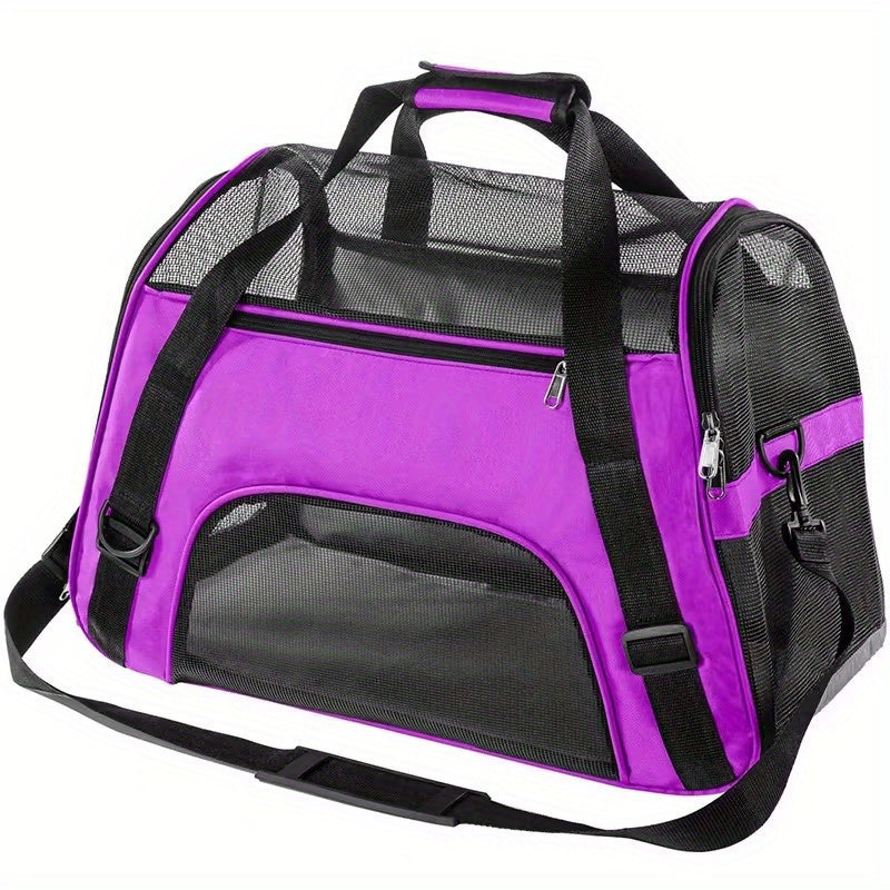 Cat Carrier Dog Carrier Pet Carrier, Airline Approved Soft-Sided Foldable Pet Bag Puppy Carrier With Breathable Mesh For Small Medium Cats Dogs Rabbit
