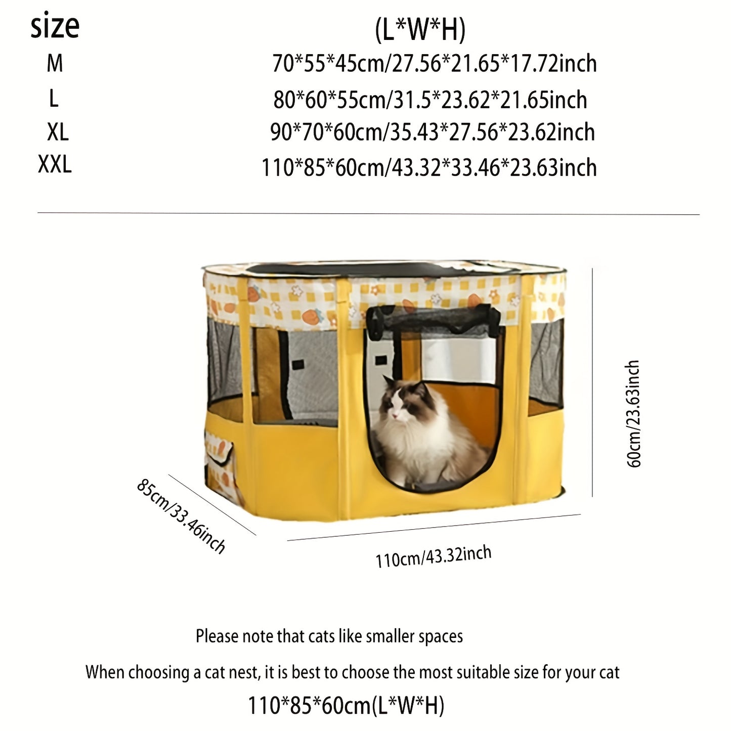 Portable Foldable Pet Playpen Collapsible Crates Kennel Playpen For Dog Cat And Rabbit &Travel Playpen, Portable Pet Play Pens, Dog And Cat Playpen Foldable, Dog Tent Puppy Playground For Puppy Indoor/Outdoor (M.L.XL.XXL).