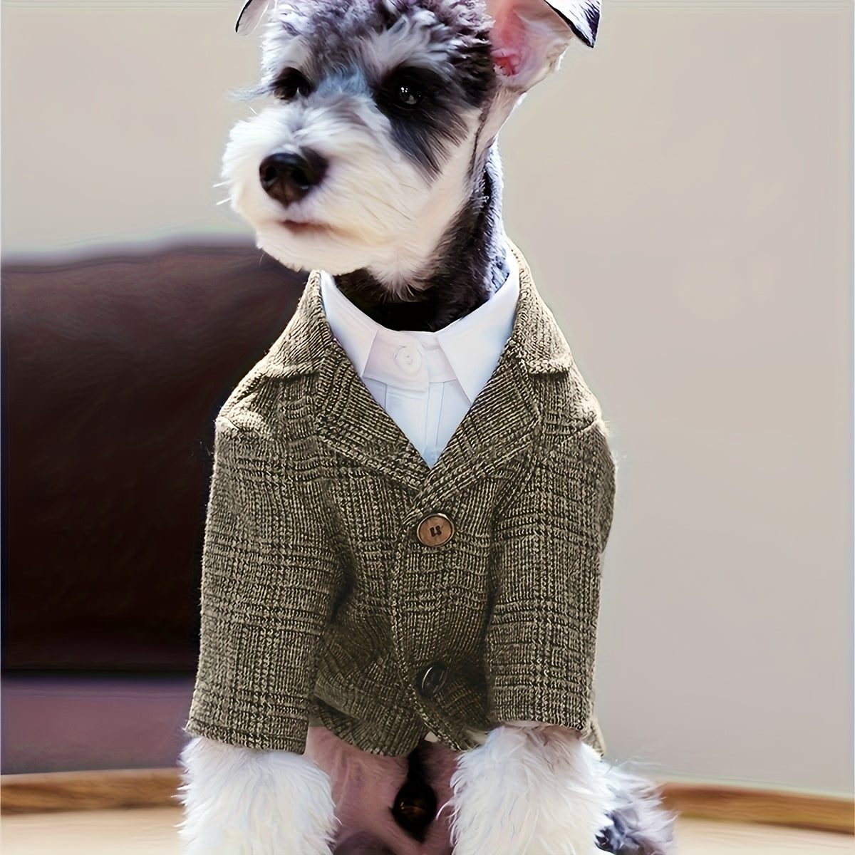 1pc Plaid Print Pet Suit Jacket - Stylish, Comfortable, Ideal for Wedding, Formal Events, and Christmas Gifts for Dog and Cat