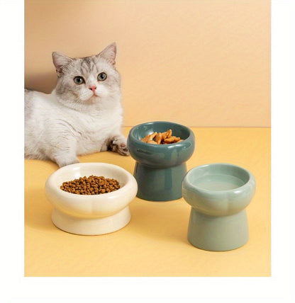 Ceramic Elevated Pet Bowls for Healthy Feeding and Hydration of Your Dog or Cat