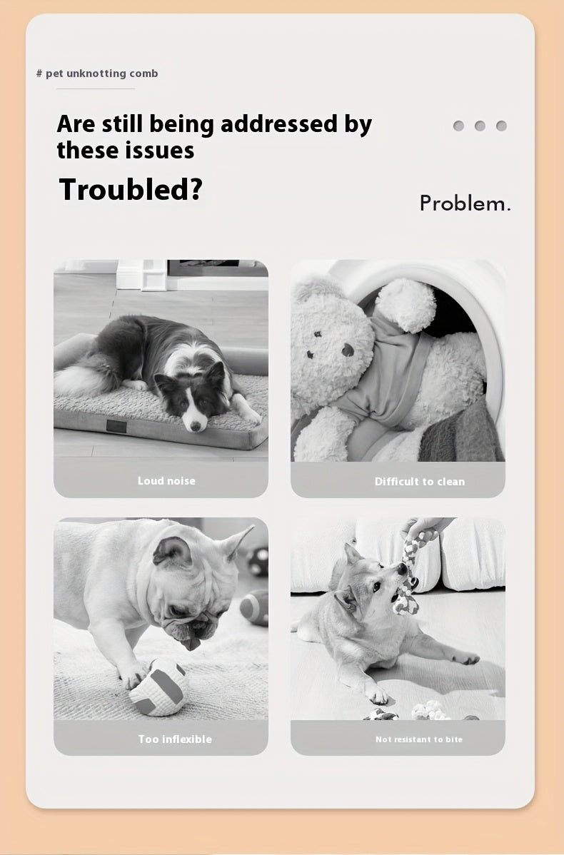 PounceEarth Large Dog Ball Toy - Bite-Resistant Durable Dog Ball with USB Rechargeable Battery, Interactive Polka Dot Design & Multiple Modes for All Breeds - Promotes Playful Engagement & Stimulates Curiosity, Dog Ball Toy,