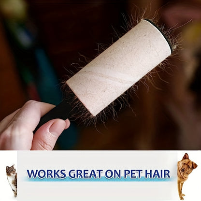 1 Handle With 4 Refills Pack 240 Sheet Sticky Lint Roller Pet Hair Remover For Clothes