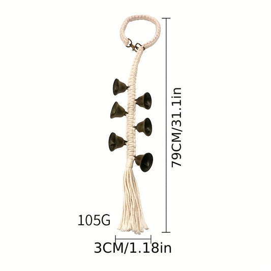 Pet Dog Doorbell Hanging Dog Training Door Bell Adjustable Braided Rope Dog Potty Training Bells