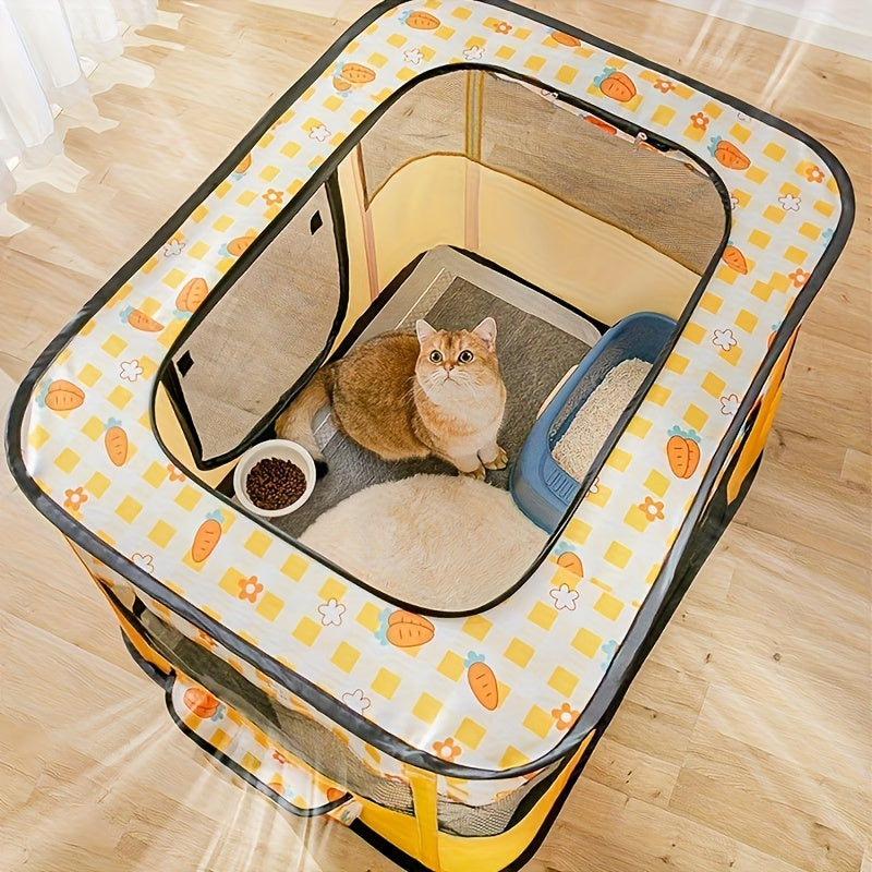 Portable Foldable Pet Playpen Collapsible Crates Kennel Playpen For Dog Cat And Rabbit &Travel Playpen, Portable Pet Play Pens, Dog And Cat Playpen Foldable, Dog Tent Puppy Playground For Puppy Indoor/Outdoor (M.L.XL.XXL).