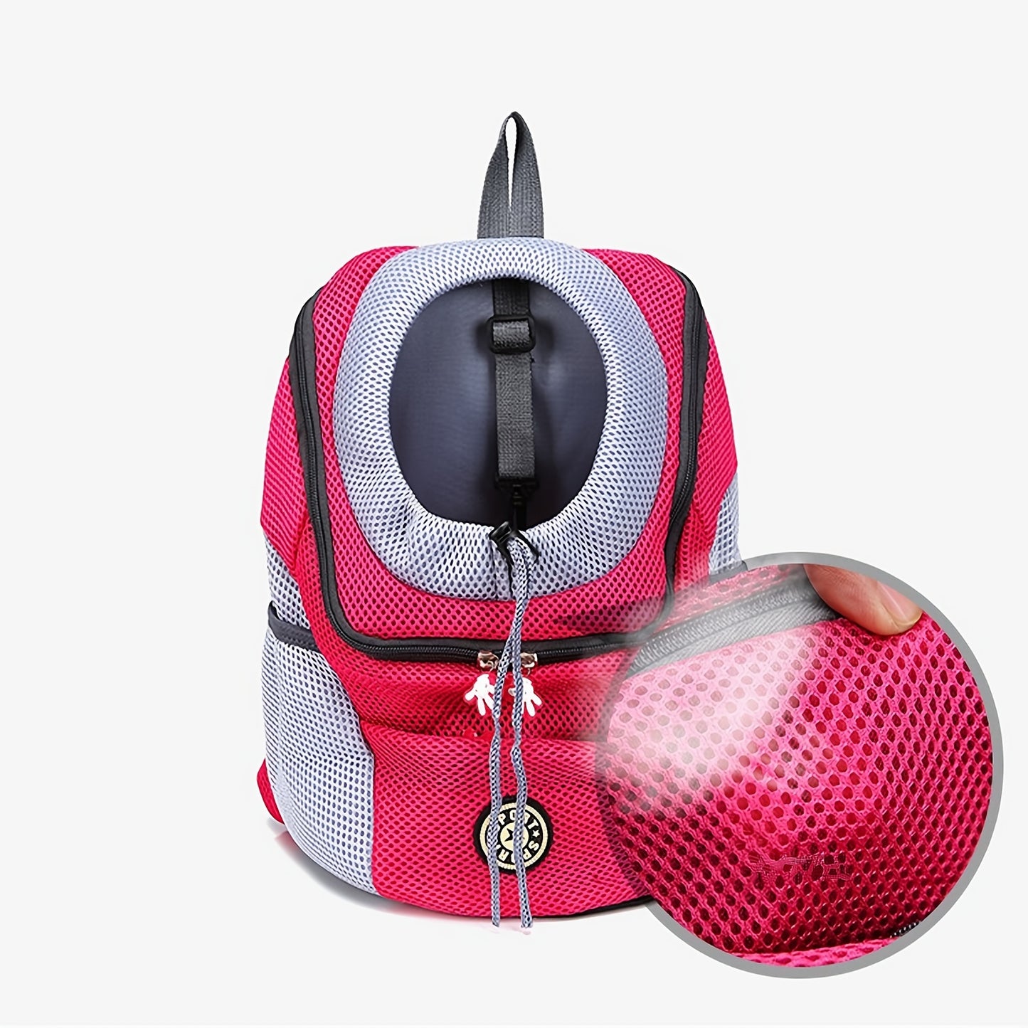 Portable Pet Pal Dog Carrier Backpack - Spacious Nylon Travel Bag with Zipper Closure for Hiking, Camping, and Outdoor Adventures - Comfortable, Ventilated, and Easy to Clean
