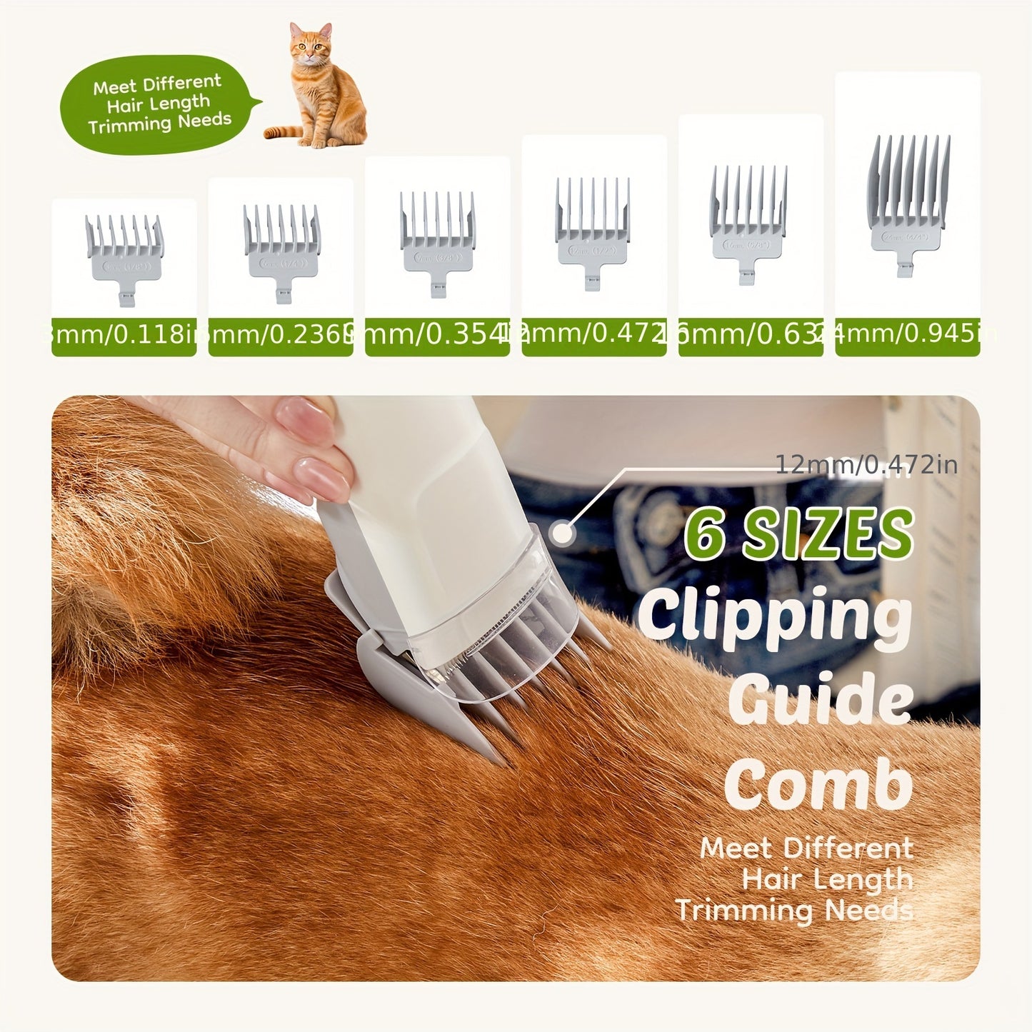 Dog Hair Vacuum & Dog Grooming Kit, Pet Grooming Vacuum with Pet Clipper Nail Grinder, Dust Cup Dog Brush Vacuum with 6 Pet Grooming Tools for Shedding Pet Hair, Home Cleaning