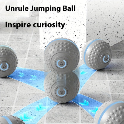 PounceEarth Large Dog Ball Toy - Bite-Resistant Durable Dog Ball with USB Rechargeable Battery, Interactive Polka Dot Design & Multiple Modes for All Breeds - Promotes Playful Engagement & Stimulates Curiosity, Dog Ball Toy,