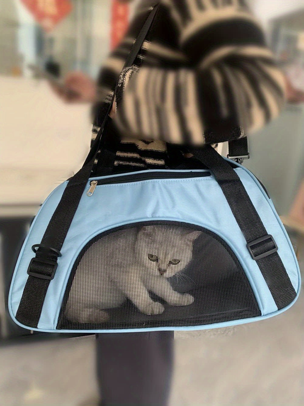 Cat Carrier Dog Carrier Pet Carrier, Airline Approved Soft-Sided Foldable Pet Bag Puppy Carrier With Breathable Mesh For Small Medium Cats Dogs Rabbit
