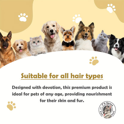 2pcs Pet Grooming Kit: Gentle Formula Shampoo & Conditioner For Dogs - Softens Fur, Cleanses & Cares, Nourishing Coconut Pet Care 3-in-1 Shampoo - Deep Cleans, Moisturizes, Itchy Skin Relief, Glossy Coat - Gentle & Safe For C