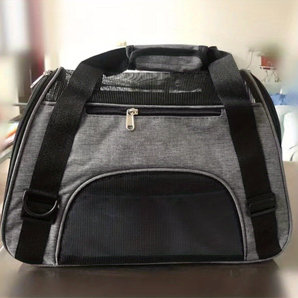 Cat Carrier Dog Carrier Pet Carrier, Airline Approved Soft-Sided Foldable Pet Bag Puppy Carrier With Breathable Mesh For Small Medium Cats Dogs Rabbit