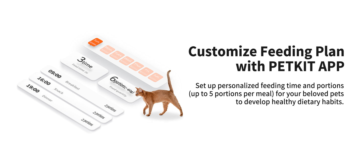 PETKIT Automatic Pet Feeder with Camera, 1080P HD Video with Night Vision, 2.4G WiFi Cat Dog Feeder with 2-Way Audio,Smart App Control Pet Dry Food Dispenser for Cats and Dogs with Non-Stick Food Bowl