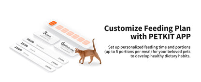 PETKIT Automatic Pet Feeder with Camera, 1080P HD Video with Night Vision, 2.4G WiFi Cat Dog Feeder with 2-Way Audio,Smart App Control Pet Dry Food Dispenser for Cats and Dogs with Non-Stick Food Bowl