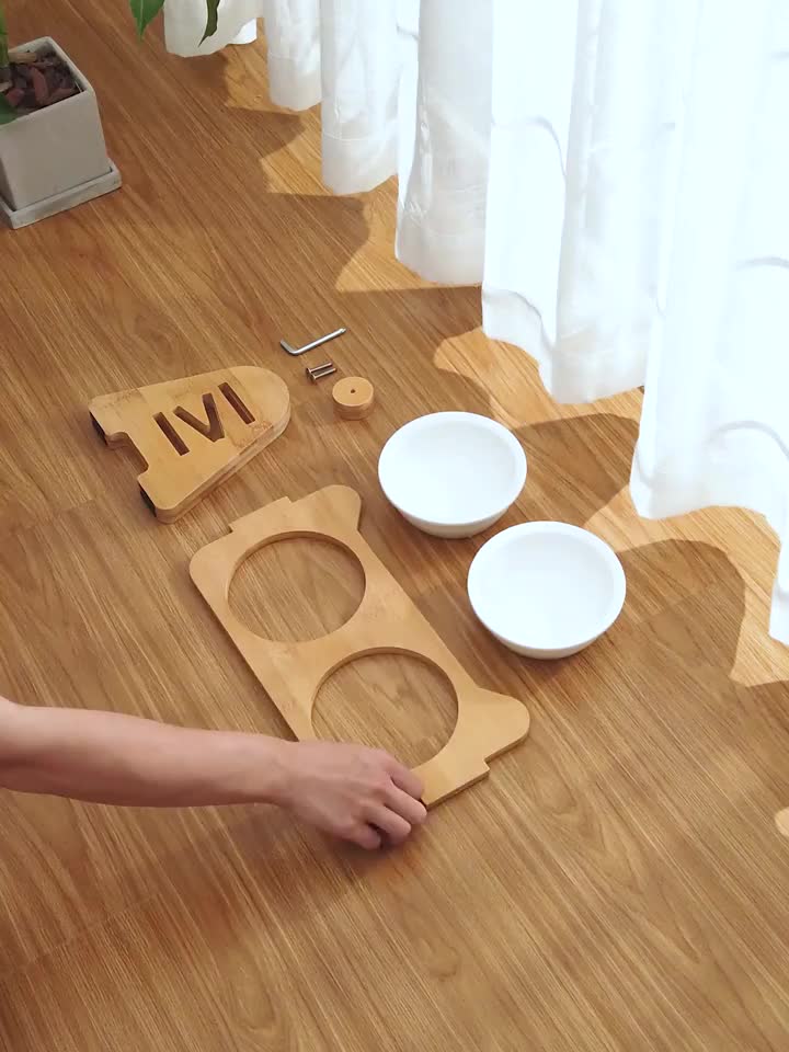 1/2/3pcs Adjustable Slanting Ceramic Pet Bowl Set - Ergonomic Lifting Design, Easy Cleaning, Anti-Slip Base, Suitable for Cats and Dogs of All Sizes - Dog Bowl, Cat Food Bowl, Pet Feeding Essentials