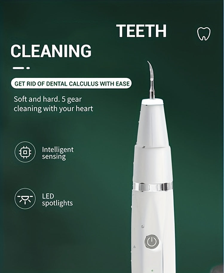 Pet Teeth Cleaning Kit With LED Light For Dogs, 5 Modes For Teeth Care To Remove Stains Calculus, Dog Toothbrush Plaque And Tartar Remover