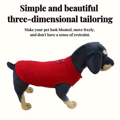 Tailoredtrend, Cozy Fleece Dog Vest - Thick, Solid Color Pet Apparel for Small to Medium Cats & Dogs, Hand Wash Only - Perfect for Fall/Winter