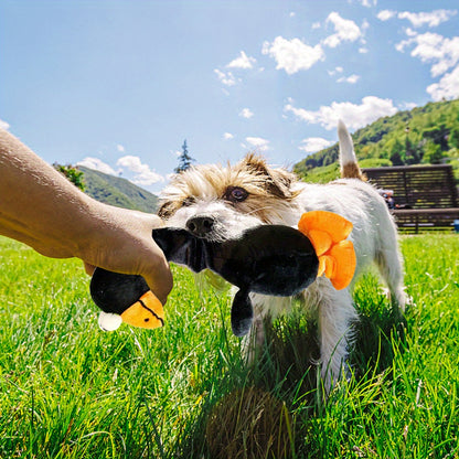 1pc Adorable Bird-Shaped Interactive Pet Toy - Soft Squeaky Plush Design for Grinding Teeth, Chewing, and Playing - Durable Dog Supply for Fun and Exercise