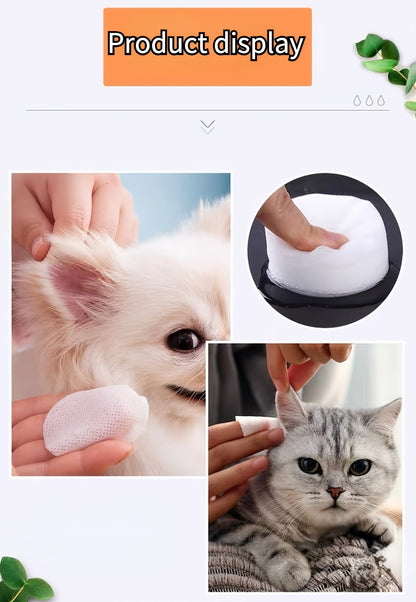 130pcs Pet Cleaning Wipes for Cats & Dogs - Gentle Eye & Ear Care, Removes Tear Stains & Earwax, Safe for All Breeds, Easy to Use, Promotes Healthy Light, Pet Grooming Essentials, Pet Grooming Supplies, Sleek Packaging, Durab