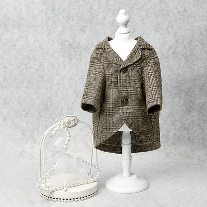 1pc Plaid Print Pet Suit Jacket - Stylish, Comfortable, Ideal for Wedding, Formal Events, and Christmas Gifts for Dog and Cat