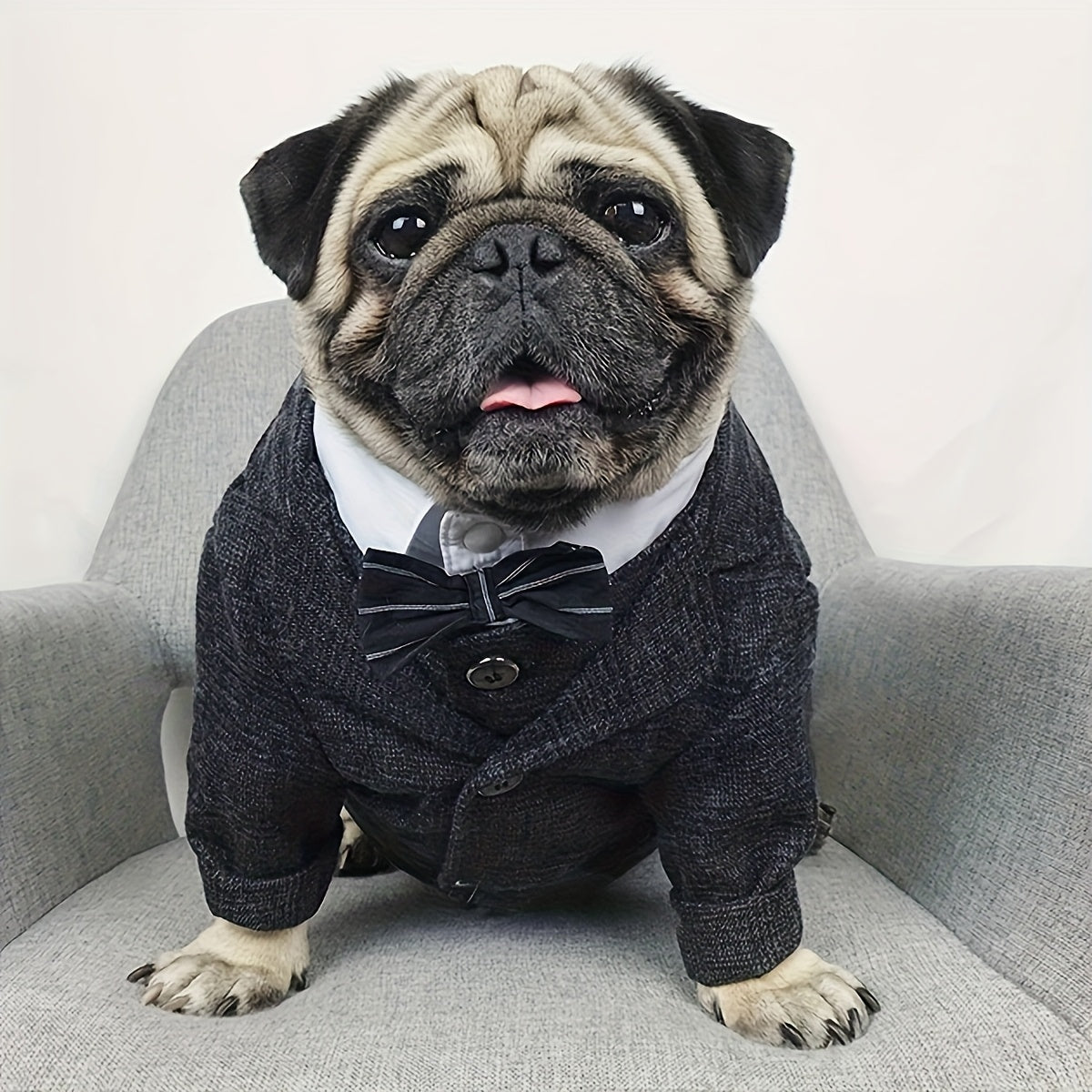 1pc Plaid Print Pet Suit Jacket - Stylish, Comfortable, Ideal for Wedding, Formal Events, and Christmas Gifts for Dog and Cat