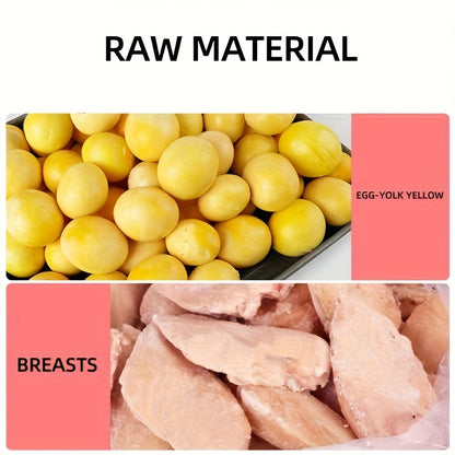 Dog cat pet snacks chicken duck meat package egg yolk beauty hair bright hair nourishing tear stains dog food companion