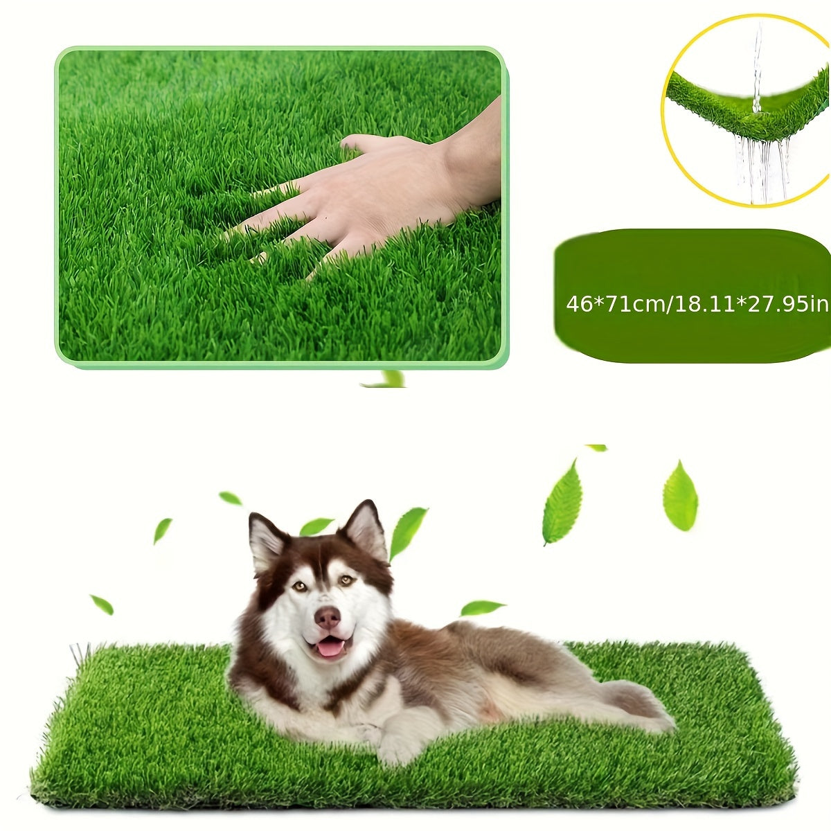 Ultimate Washable Dog Grass Mat - Reusable, Odor-Control Artificial Lawn for Pet Training, Easy-Clean Pee Pad with Non-Slip Backing, Perfect for Indoor or Outdoor Use