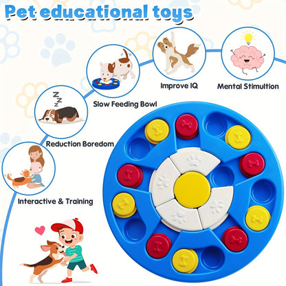 WINGPET 1pc Pet Puzzle Toy Slow Feeder Bowl For Dog & Cat, Interactive Dog Toy For Treats Training