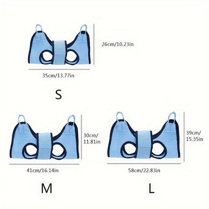 [Anti-Scratch, Grooming Hammock] Anti-Scratch Dog Nail Clipping & Grooming Hammock | Soft Padded Design, Durable Fabric for Safe Nail Trimming, Injection & Feeding Time - Essential Pet Grooming Accessory