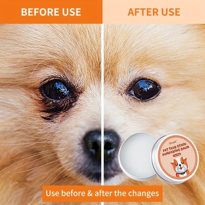 Pet Tear Stain Remover Gel 30g + Brush | Gentle Plant-Based Formula | Effective & Irritation-Free Eye Cleaning For Dogs & Cats