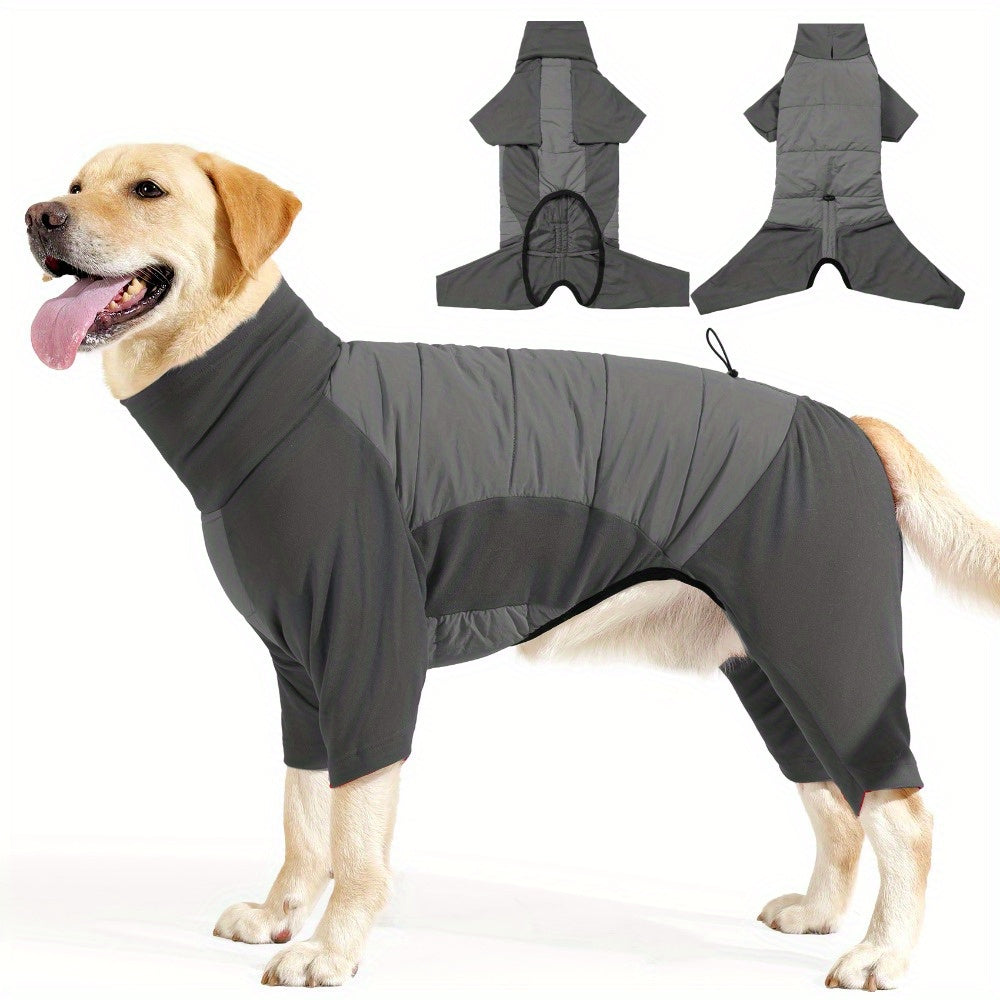 FullLimb Dog Bodysuit with Snow-Resistant Coating - All-Season Winter & Cold Weather Warmth, Adjustable Full-Limb Coverage, Machine Washable, Comfortable & Durable Pet Suit for Small Medium Large Dogs, Easy Pullover Design fo