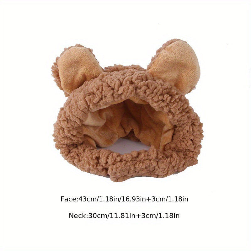 Cute Animals Shaped Cat Hat, Warm Pet Costume For Dog & Cat, Pet Party Supplies