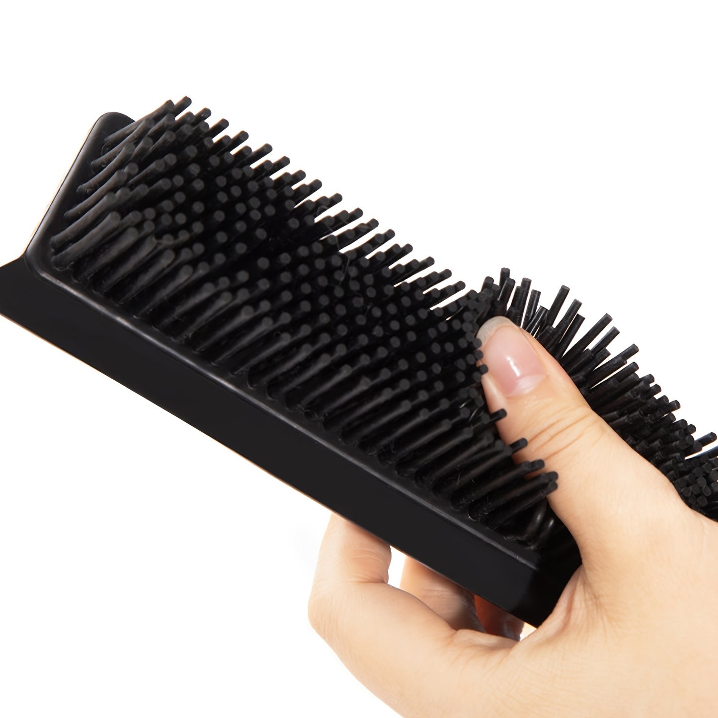 1pc Telescopic Pet Hair Remover Broom - Efficient Carpet Cleaner with Gentle Silicone Bristles - Flexible Handle for Dust & Hair Removal - Perfect Household Tool for Apartments, Dorms, and School Prep - Complete Cleaning Kit