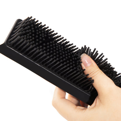 1pc Telescopic Pet Hair Remover Broom - Efficient Carpet Cleaner with Gentle Silicone Bristles - Flexible Handle for Dust & Hair Removal - Perfect Household Tool for Apartments, Dorms, and School Prep - Complete Cleaning Kit