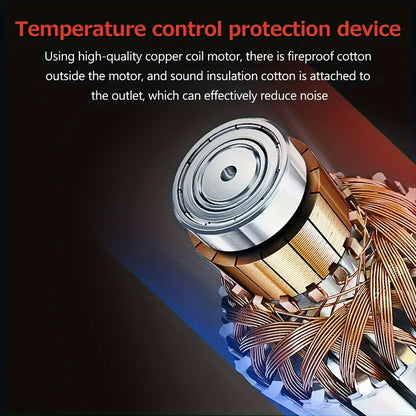 Four-in-One 600W 110V 18KPa Lightweight Handheld Rod Vacuum Cleaner - Portable, Low Noise, Pet Hair and Hard Floor Friendly, Suitable for Carpets, with Aspirating Function