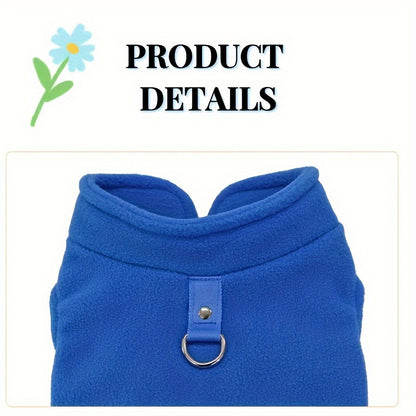 Tailoredtrend, Cozy Fleece Dog Vest - Thick, Solid Color Pet Apparel for Small to Medium Cats & Dogs, Hand Wash Only - Perfect for Fall/Winter