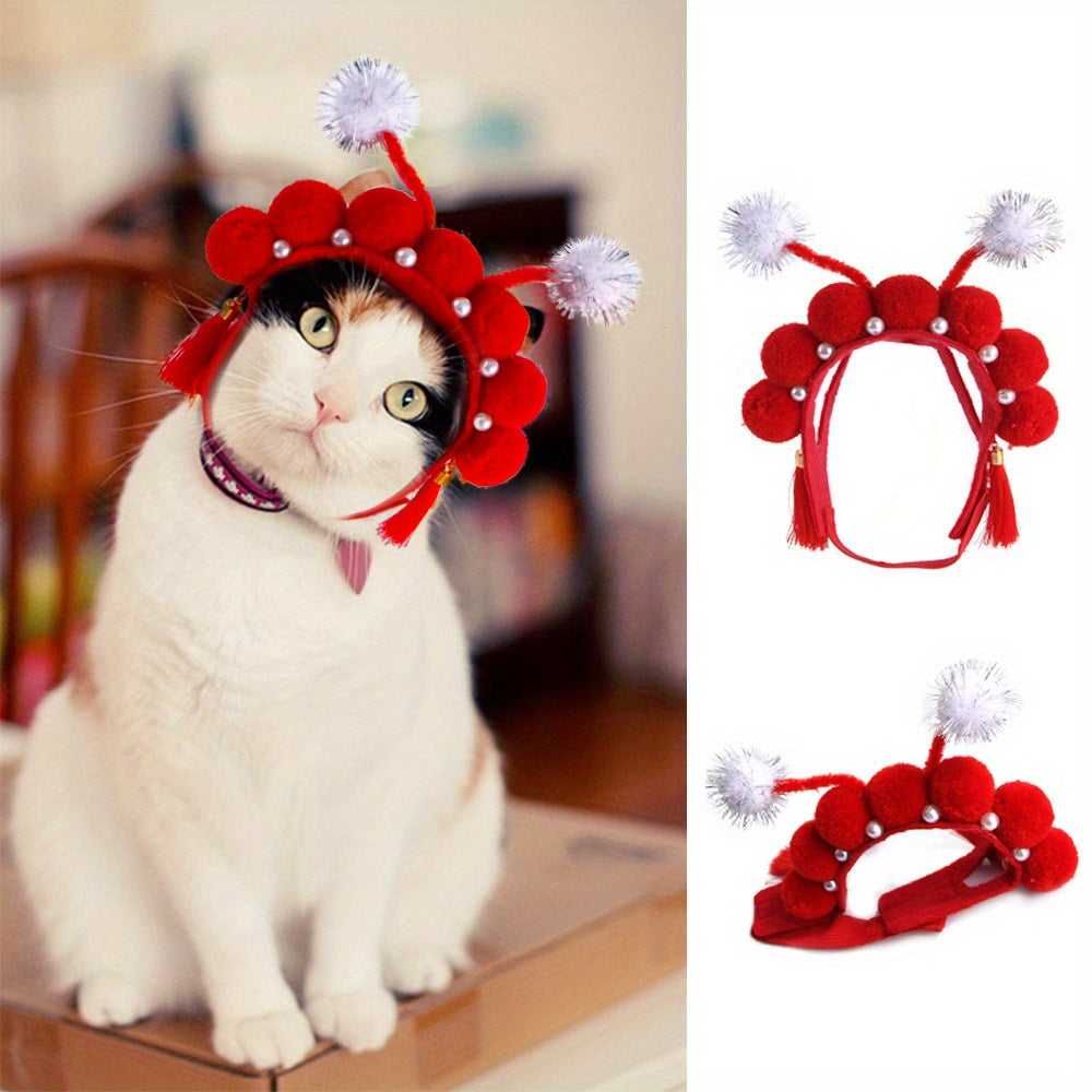 Cute Animals Shaped Cat Hat, Warm Pet Costume For Dog & Cat, Pet Party Supplies