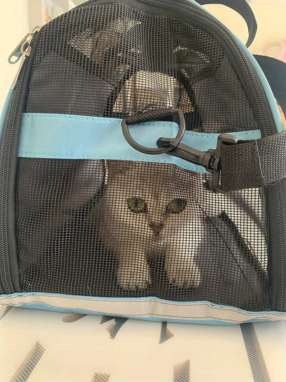 Cat Carrier Dog Carrier Pet Carrier, Airline Approved Soft-Sided Foldable Pet Bag Puppy Carrier With Breathable Mesh For Small Medium Cats Dogs Rabbit