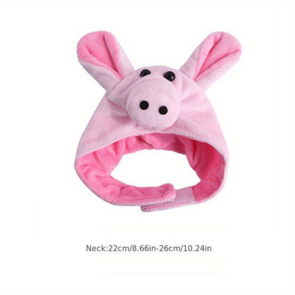 Cute Animals Shaped Cat Hat, Warm Pet Costume For Dog & Cat, Pet Party Supplies
