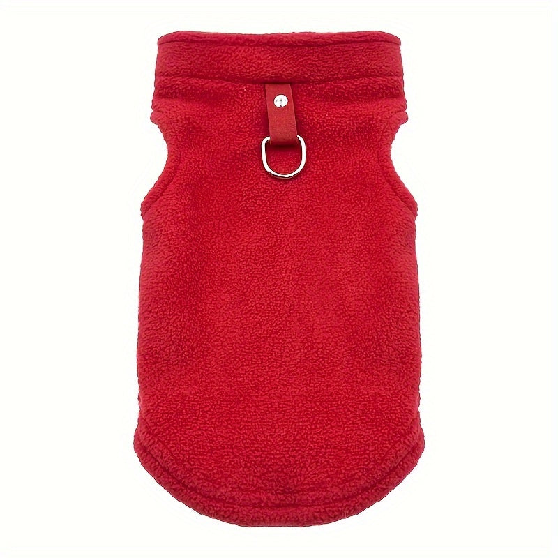 Tailoredtrend, Cozy Fleece Dog Vest - Thick, Solid Color Pet Apparel for Small to Medium Cats & Dogs, Hand Wash Only - Perfect for Fall/Winter