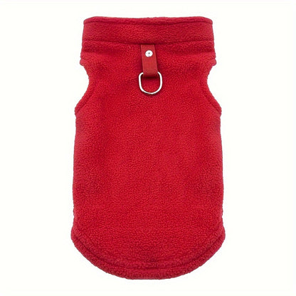 Tailoredtrend, Cozy Fleece Dog Vest - Thick, Solid Color Pet Apparel for Small to Medium Cats & Dogs, Hand Wash Only - Perfect for Fall/Winter
