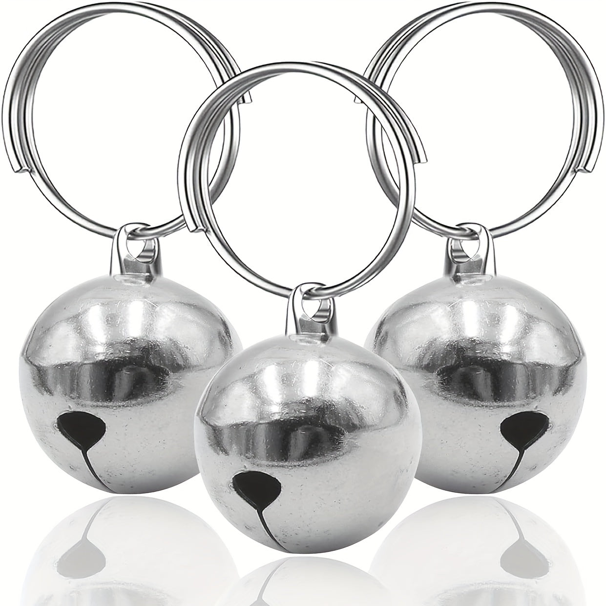 3pcs Pet Round Dog Bells Dog Charm Bells Pet Pendant, Anti-Lost Training Bells For Collars, Suitable For Pet Pendant Accessories, 1/2-Inch