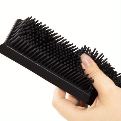 1pc Telescopic Pet Hair Remover Broom - Efficient Carpet Cleaner with Gentle Silicone Bristles - Flexible Handle for Dust & Hair Removal - Perfect Household Tool for Apartments, Dorms, and School Prep - Complete Cleaning Kit