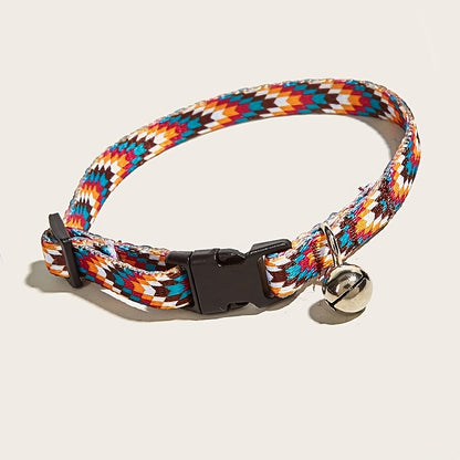 Adjustable Pet Collar with Bell for Dogs and Cats - Adorable and Stylish Pet Accessory