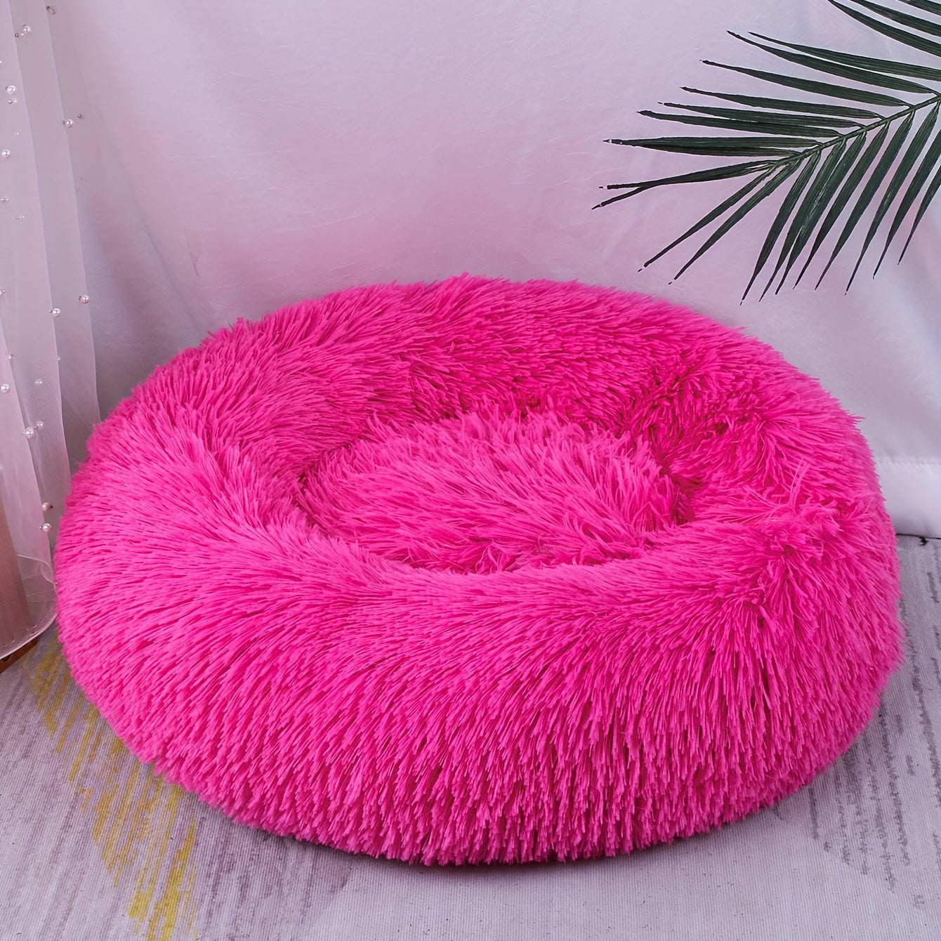 Plush Pet Nest Cat Dog Universal Round Nest Cat Mattress Soft Comfortable Bottom Non-slip Cat Nest