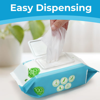 Dog Grooming Wipes, 600 Count, 6x8 Inch Deodorizing Wipes For Dogs & Cats, 100% Fragrance Free, Natural Pet Wipes For Cleaning Face Bum Eyes Ears Paws Teeth, Dog Wipes