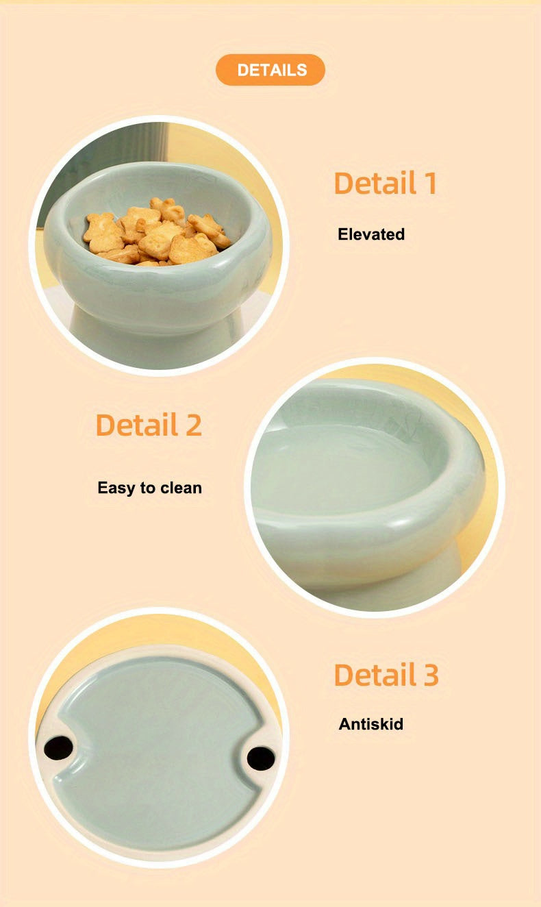 Ceramic Elevated Pet Bowls for Healthy Feeding and Hydration of Your Dog or Cat