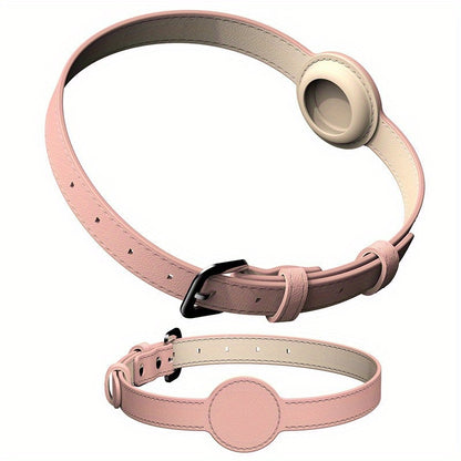 Dog Collar For Airtag Protective Tracker, Waterproof Pet Dog Anti-lost Positioning Silicone PU Collar Anti-lost Pet Cat Dog Collar