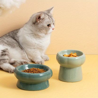 Ceramic Elevated Pet Bowls for Healthy Feeding and Hydration of Your Dog or Cat