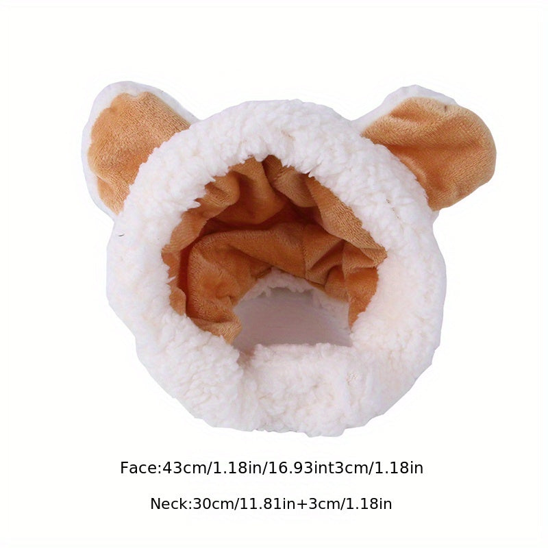 Cute Animals Shaped Cat Hat, Warm Pet Costume For Dog & Cat, Pet Party Supplies