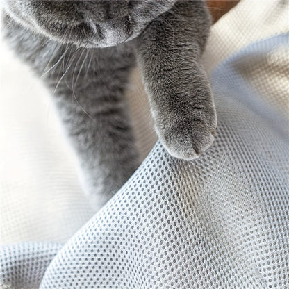 Alloy Steel Cat Hammock Bed, Free-Standing Pet Sleeping Bed, Easy Assembly, Washable, Stable Structure, Excellent Breathability, Indoor/Outdoor Use, Detachable Design for Cats